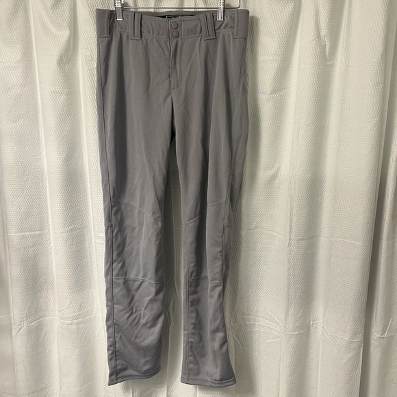 adidas Other - NEW Adidas Baseball Pants Boys Triple Stripe Open Bottom Relaxed Fit XL Grey YXL